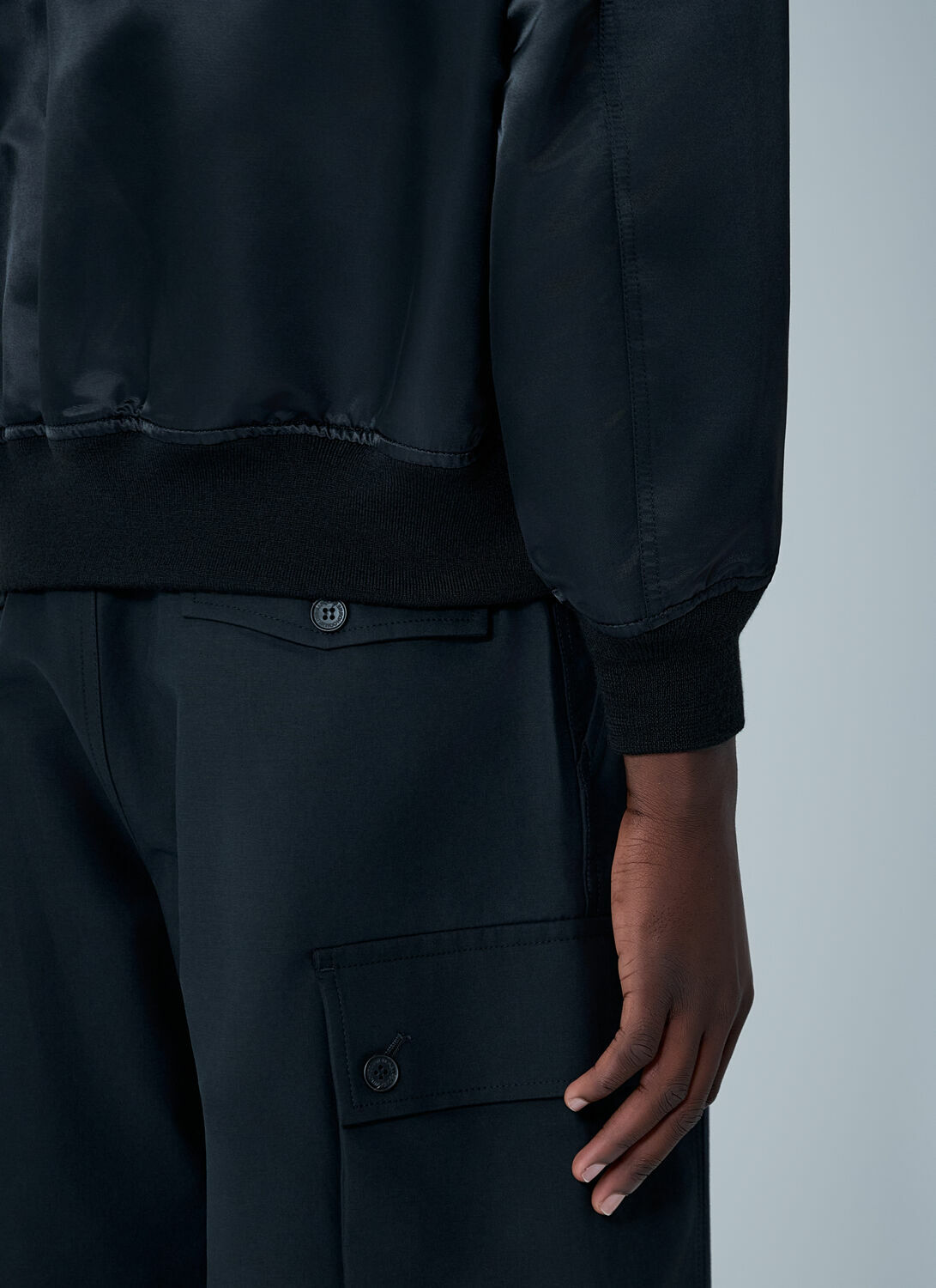 Comme des Garçons Homme Satin Bomber Jacket