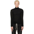 Rick Owens Black Tower Ribbed Lupetto Sweater