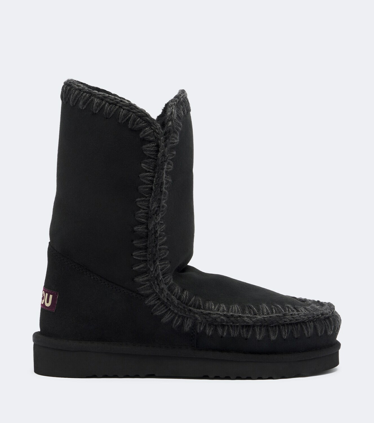 Mou 24 shearling-lined suede mid-calf boots