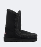 Mou 24 shearling-lined suede mid-calf boots