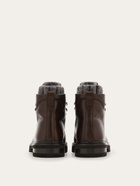 Ferragamo Mens Wool lined utility boot in Brown
