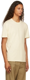 Maison Margiela Three-Pack White & Off-White Organic Cotton T-Shirts