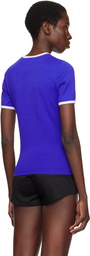 Courrèges Blue Heritage Contrast T-shirt