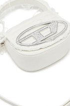 Diesel 1DR XS-Iconic mini bag in canvas and leather - Crossbody Bags Womens in White