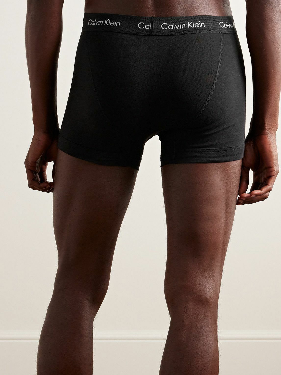 Calvin Klein Underwear - Three-Pack Stretch-Cotton Boxer Briefs - Black Calvin  Klein Underwear