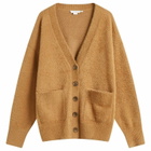 Good American Women's Plush Oversized Cardigan in Warm Caramel