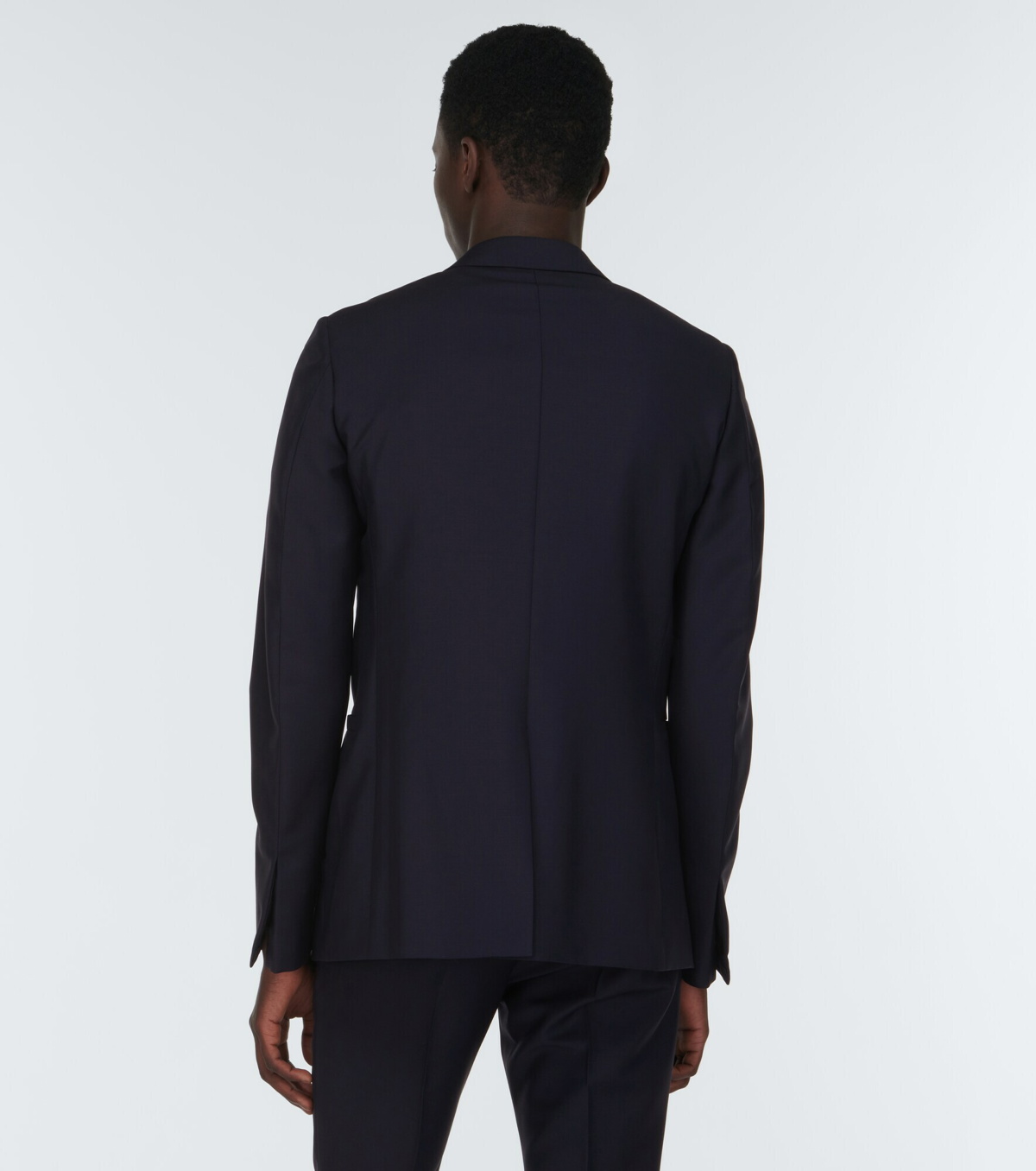 Wool and mohair suit jacket in black - Prada