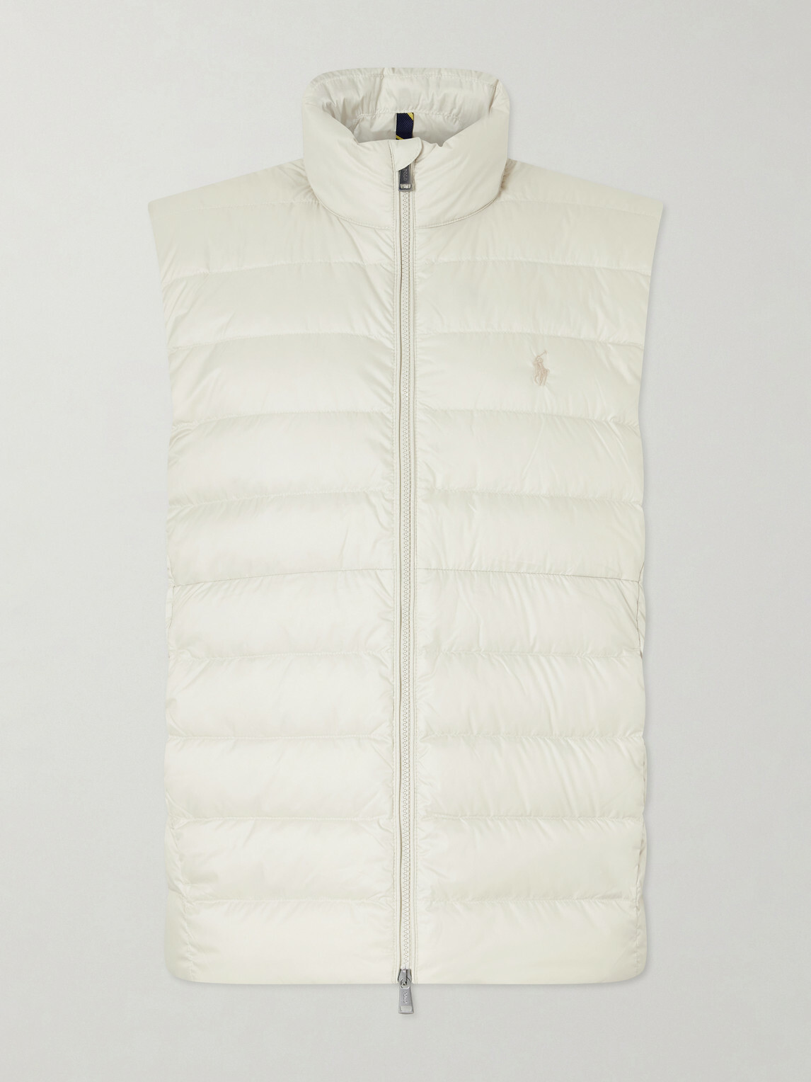 Polo Ralph Lauren - Logo-Embroidered Quilted Shell Down Gilet - Neutrals