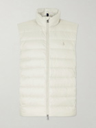 Polo Ralph Lauren - Logo-Embroidered Quilted Shell Down Gilet - Neutrals