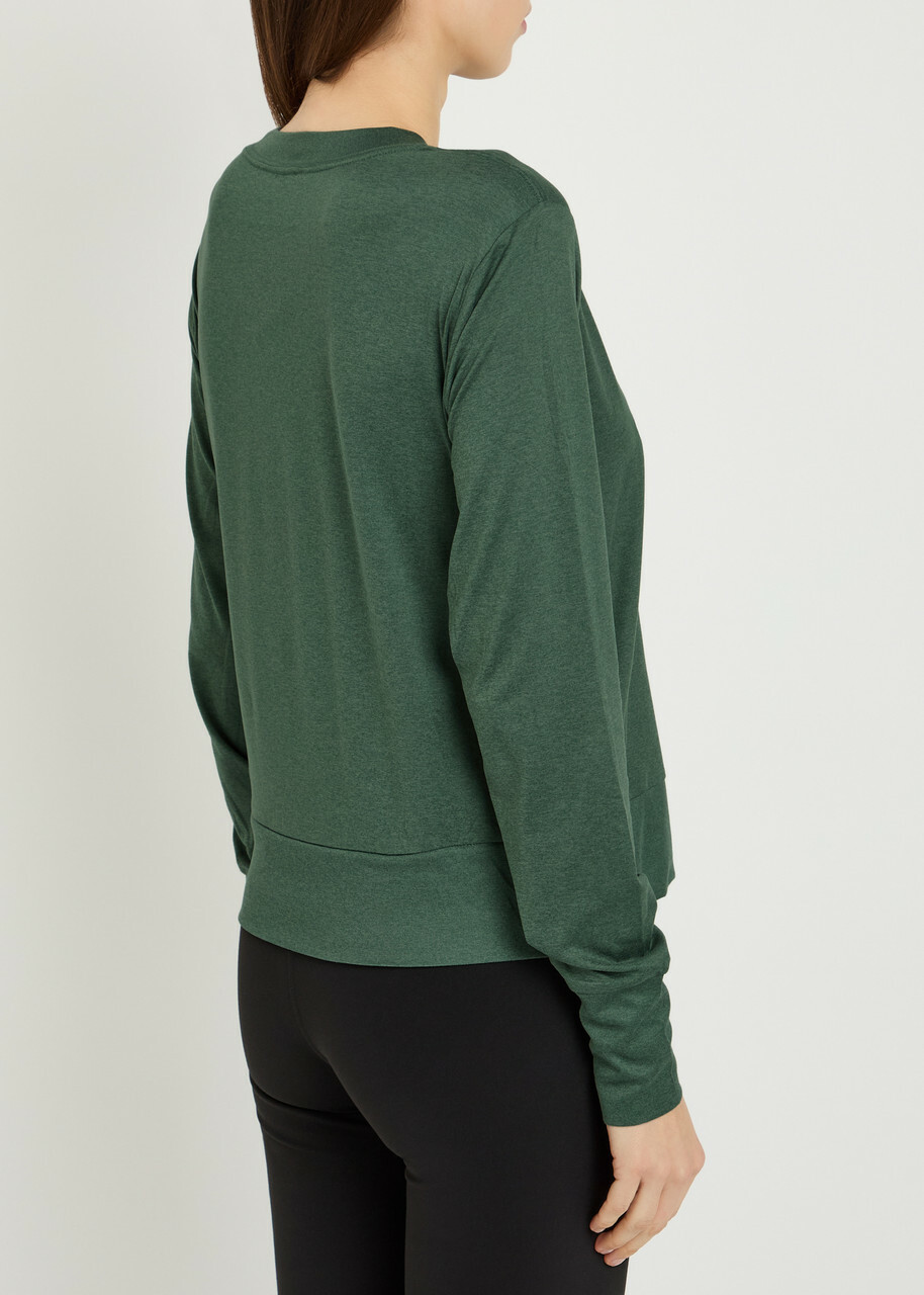 Vuori Daydream Crew-neck Stretch-jersey top Green