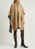 Vince Wool-blend Cape - Camel - One Size