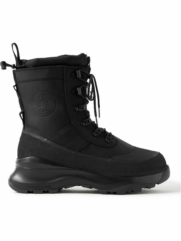 Photo: Canada Goose - Armstrong Rubber-Trimmed Nubuck Boots - Black