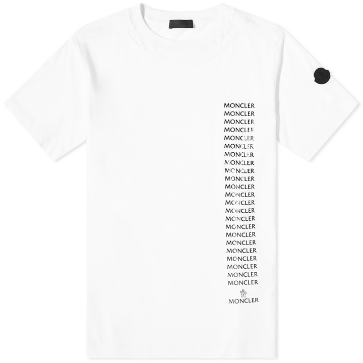 Photo: Moncler Men's Repeat Logo T-Shirt in White