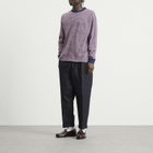 Beams Plus Men's Stripe Long Sleeve T-Shirt in Red