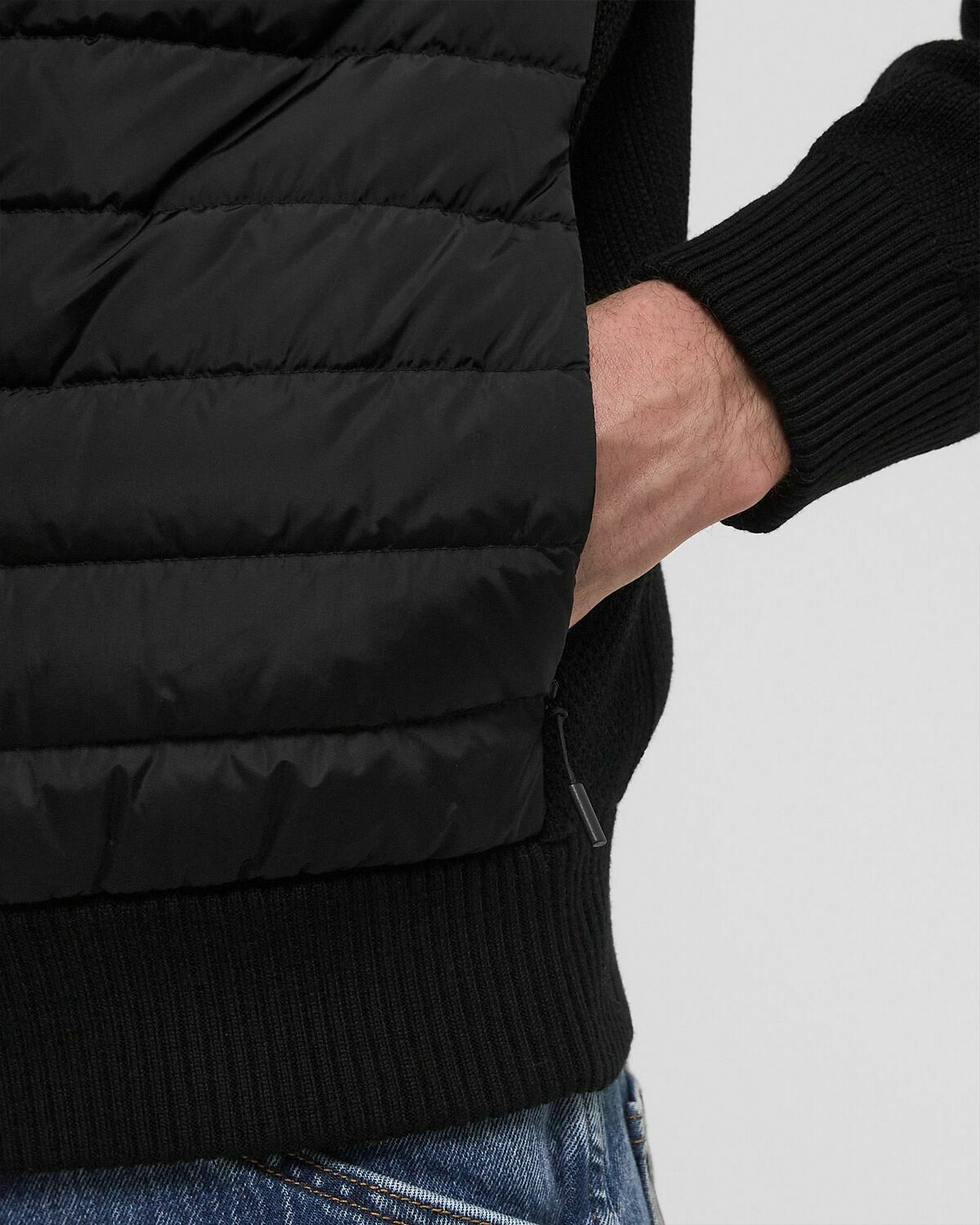 Canada Goose Hybridge Knit Jacket Black Mens Down & Puffer Jackets/Zippers & Cardigan