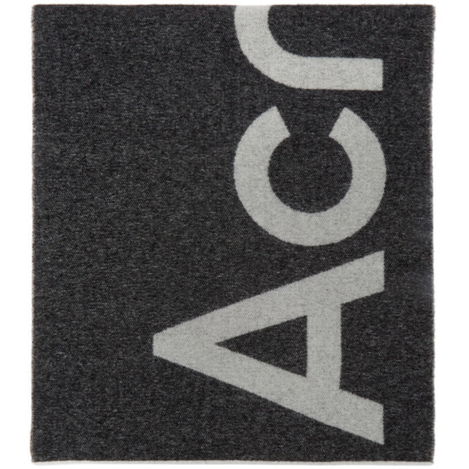 Photo: Acne Studios Black Logo Scarf