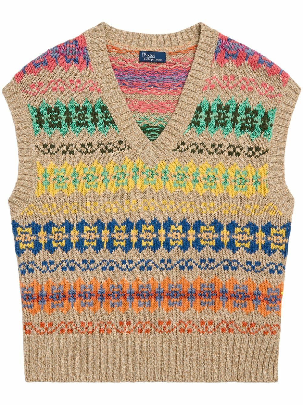 Polo Ralph Lauren Pinstriped linen and cotton vest Polo