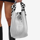 LASTFRAME Women's Ichimatsu Obi Tote - Medium in White/Black