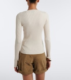 Isabel Marant Selenie ribbed-knit silk and cotton sweater