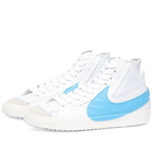 Nike Men's Blazer Mid '77 Jumbo Sneakers in White/Blue/Black/Orange