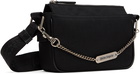 Palm Angels Black Metallic Logo Plate Crossbody Bag