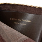 Comme des Garçons SA3100EL Embossed Logo Wallet in Brown