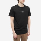 Calvin Klein Men's Monologo Regular T-Shirt in Ck Black