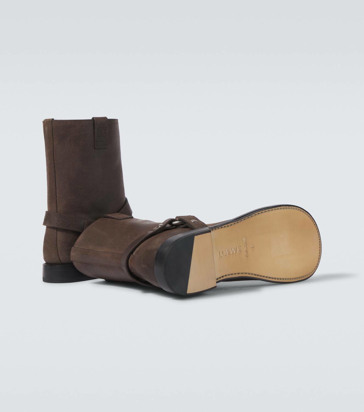 【関税込み】LOEWE CAMPO BIKER' ANKLE BOOTS LOEWE Campo Leather Biker Boots | Saks Fifth Avenue
