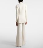 Elie Saab High-rise cady wide-leg pants