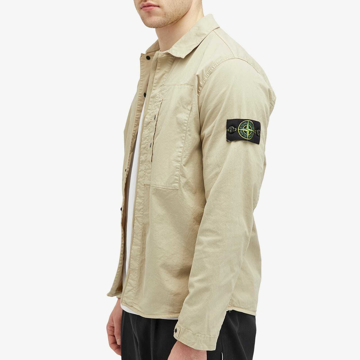 Stone Island Men's Supima Cotton Twill Stretch-TC Button Shirt