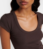 Joseph Saba ribbed-knit cotton-blend T-shirt
