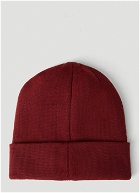 Rassvet - Logo Embroidery Beanie Hat in Red