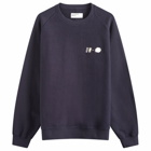 Universal Works Men's Hotel Deluxe Crew Sweatshirt in Navy