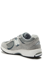 New Balance 2002R Panelled Suede and Mesh-knit Sneakers Grey