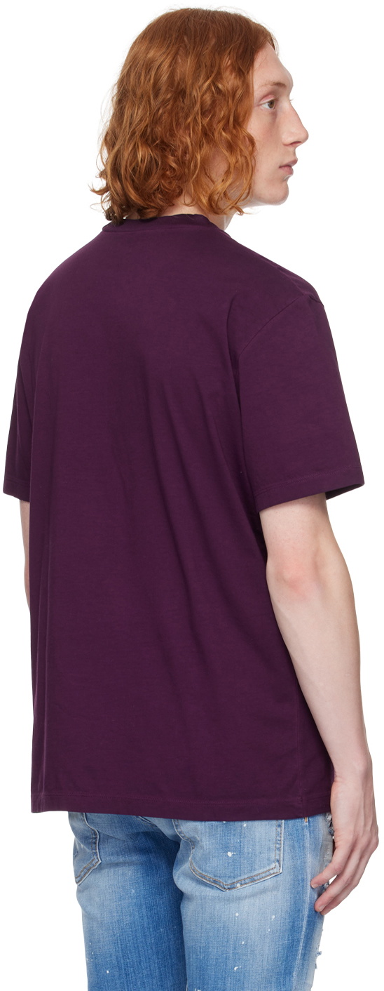 【関税込み】Dsquared2 パープル Wild Twins Tシャツ Purple 'Wild Twins' T-Shirt by Dsquared2 on Sale
