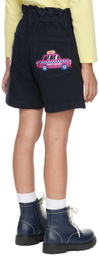 Marc Jacobs Kids Navy Patch Denim Shorts