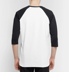 Helmut Lang - Pigeon Logo-Print Colour-Block Cotton-Jersey T-Shirt - Men - White