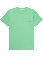 Comme des Garçons SHIRT - Logo-Print Mélange Cotton-Jersey T-Shirt - Green - S