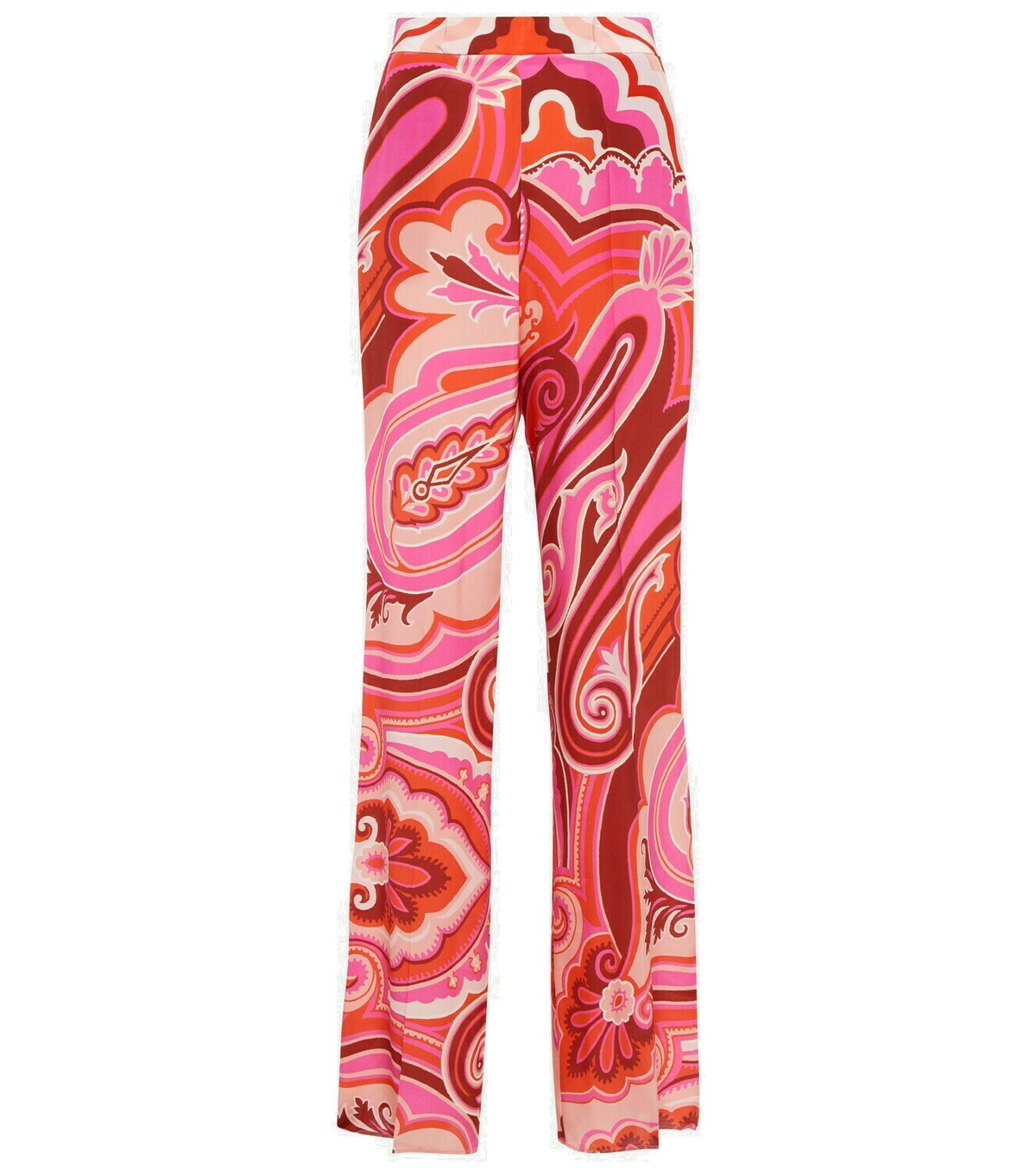 Etro - Palazzo printed silk wide-leg pants Etro