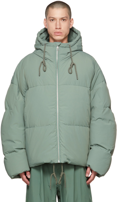 Photo: A. A. Spectrum Green Hoodpup Down Jacket