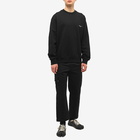 Wooyoungmi Men's Box Logo Crew Sweat in Black