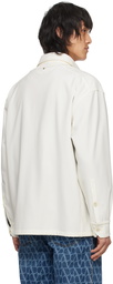 Valentino Off-White Spread Collar Shirt