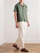 Oliver Spencer - Camp-Collar Linen Shirt - Green