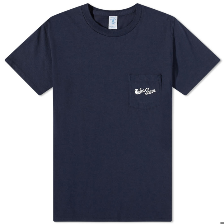 Photo: Velva Sheen Men's Logo Pocket T-Shirt in Navy