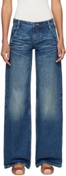 Fax Copy Express Blue 'The Wide' Jeans