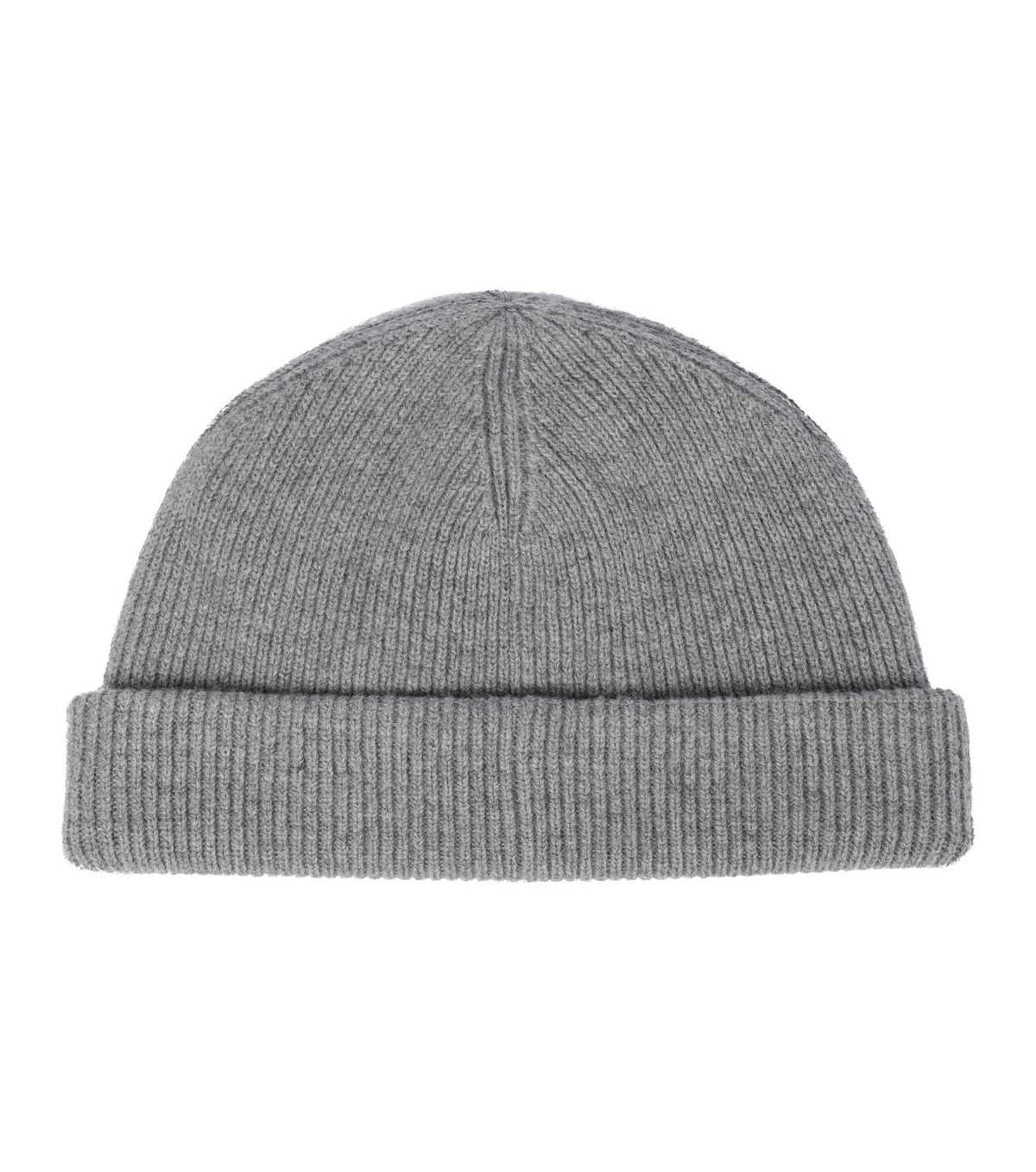Acne Studios Wool Ribbed Beanie Hat Light Gray One Acne Studios - Ribbed-knit wool beanie Acne Studios main image 3