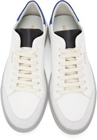 Axel Arigato SSENSE Exclusive White & Blue Clean 90 Triple Sneakers