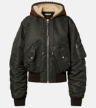 JW Anderson Shearling-trimmed bomber jacket