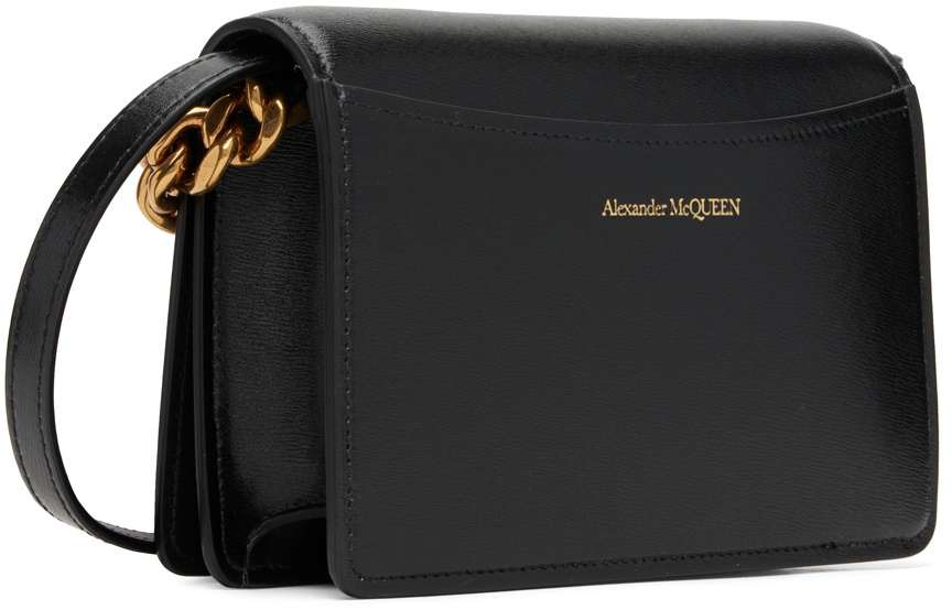 Alexander McQueen Black Mini Four Ring Bag Alexander McQueen