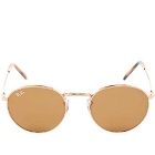 Ray Ban Men's New Round Sunglasses in Brown